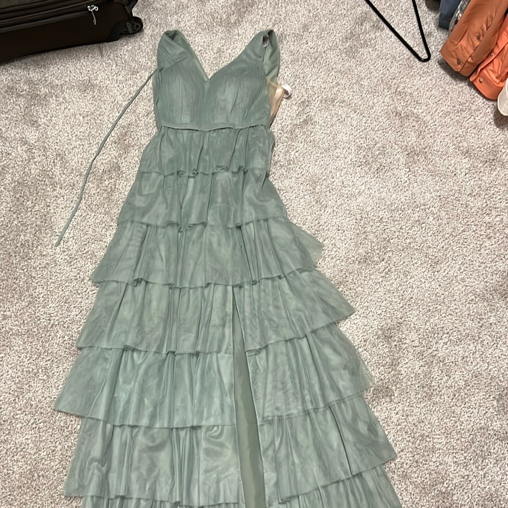 Revelry Green ruffle dress!!!